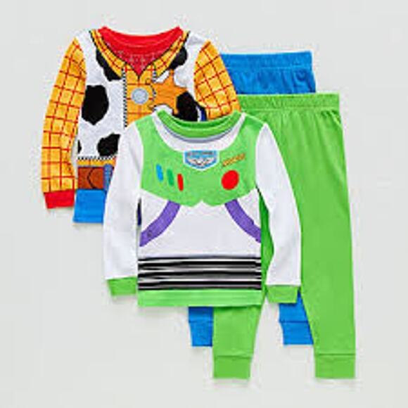 DISNEY COLLECTION TODDLER BOYS 4-PC TOY STORY PAJAMA SETS BUZZ & WOODY SIZE 2T - Picture 10 of 10